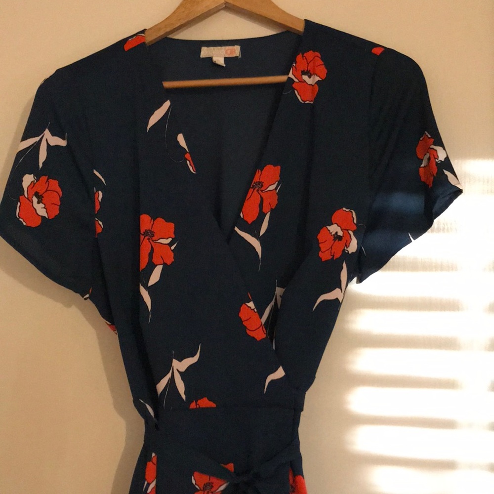 Blue wrap dress - Picture 3 of 4